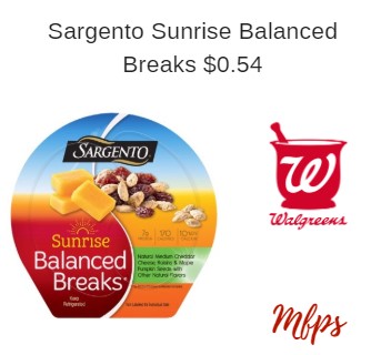 Walgreens: Sargento Balanced Breaks $0.54