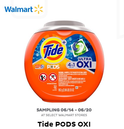 Freeosk: Free Tide PODS OXI at Walmart