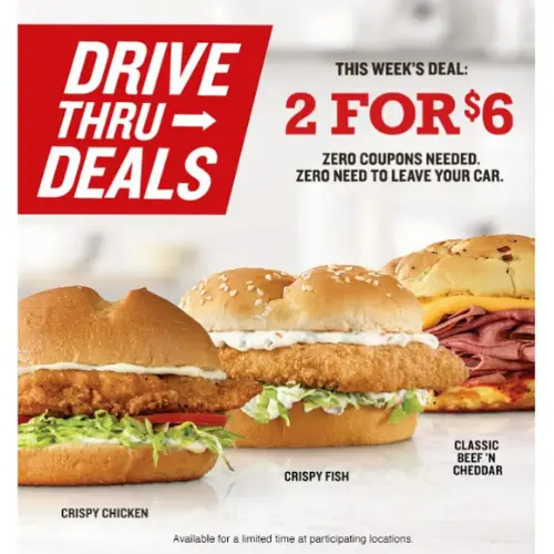 Introducing Drive Thru Deals at Arby\'s | MyFreeProductSamples.com