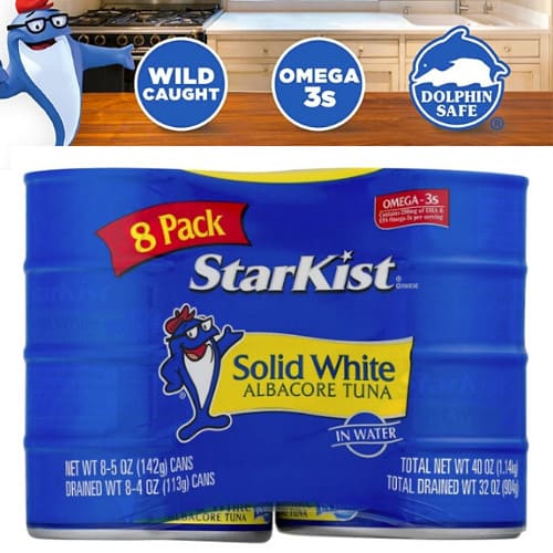StarKist DolphinSafe Solid White Albacore Tuna In Water (8 Pack) 11.