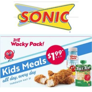 Discount Kids Meal at Sonic ONLY $1.99