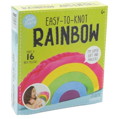 Inexpensive Kids Craft Kit ONLY $4 Easy-To-Knot Rainbow Pillow
