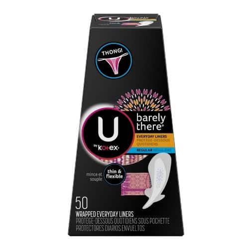 U by Kotex Barely There Liners at Walmart ONLY $0.78