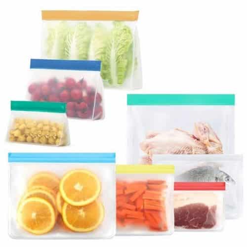 Amazon Reusable Food Storage Bags 8Pack 50 Off With Coupon Code
