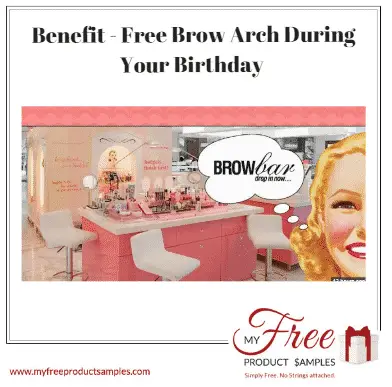 Benefit - Free Brow Arch During Your Birthday Benefit - Free Brow Arch During Your Birthday