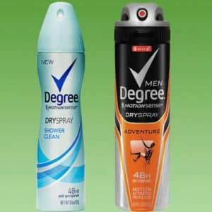FREE Degree Dry Spray Antiperspirant