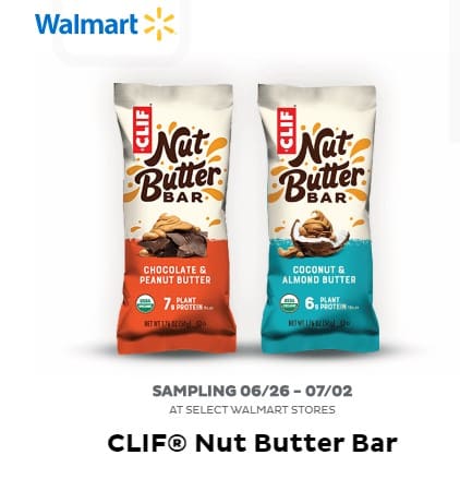 Freeosk: Free CLIF Nut Butter Bar at Walmart