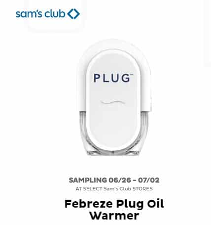 Freeosk: Free Febreze Plug Oil Warmer Sample at Sam's