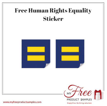 Free Human Rights Equality Sticker