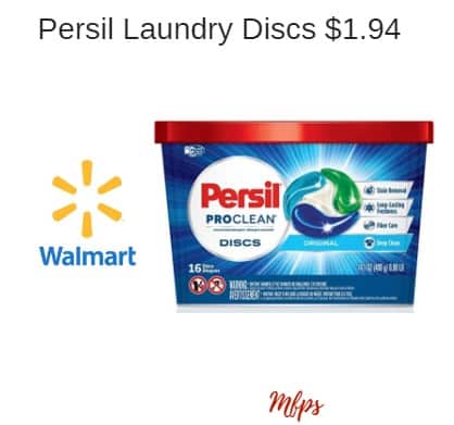 Walmart: Persil Laundry Discs $1.94
