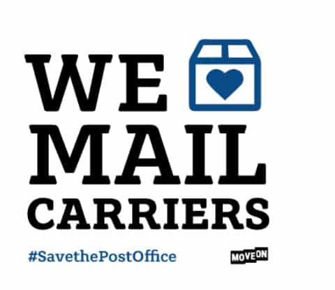 We Love Mail Carriers Sticker