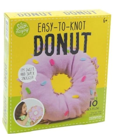 Sew-mazing Easy-To-Knot Donut Pillow Kit – DIY Craft Project $5.00