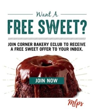 Free Sweet at Corner Bakery Cafe
