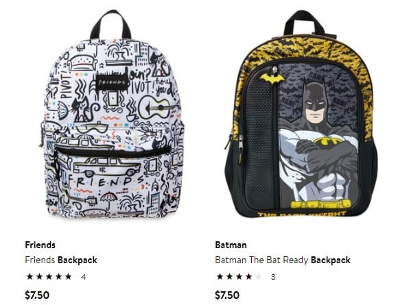 walmart character backpacks