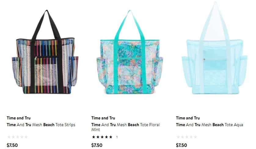 Walmart: Time And Tru Beach Bags $7.50