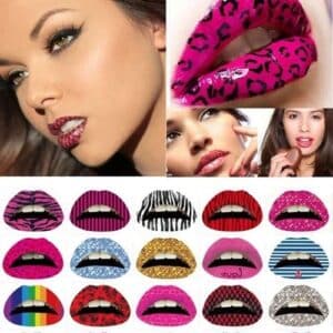 Colorful Temporary Lip Tattoo Set 12-PK ONLy $12