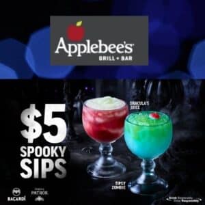 Applebee's $5 Spooky Sips for October