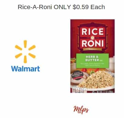 Walmart: Rice-A-Roni ONLY $0.59 Each Thru 10/25 | MyFreeProductSamples.com