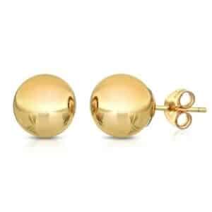 Solid 14K Gold Ball Studs Starting at $14