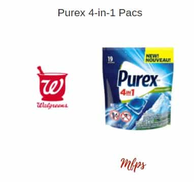 Walgreens: Purex 4-in-1 Pacs ONLY $1.99