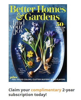Free Better Homes and Gardens Magazine Subscription