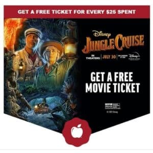 Applebees FREE Ticket Disneys Jungle Cruise