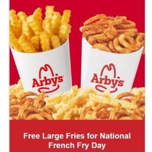 FREE Large Crinkle or Curly Fry at Arbys