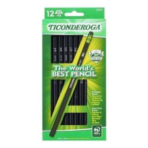 12-pk Ticonderoga #2 Pencils $0.08 at Walmart