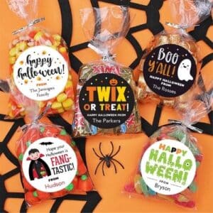 Halloween Stickers & Candy Bags