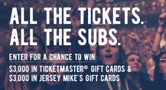Win $3,000 in Jersey Mike’s Gift Cards