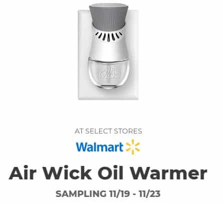 Freeosk: Free Air Wick Oil Warmer at Walmart