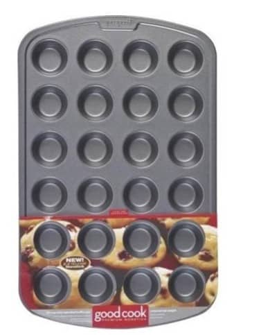 Walmart: GoodCook 12 Cup Nonstick Steel Mini Muffin Pan 