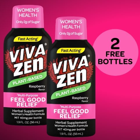 2 Free Bottles of Vivazen Women's Health Herbal Supplement