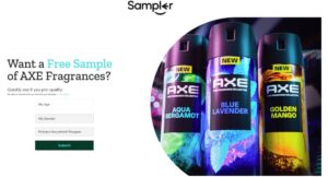 FREE Axe Fragrance Samples!