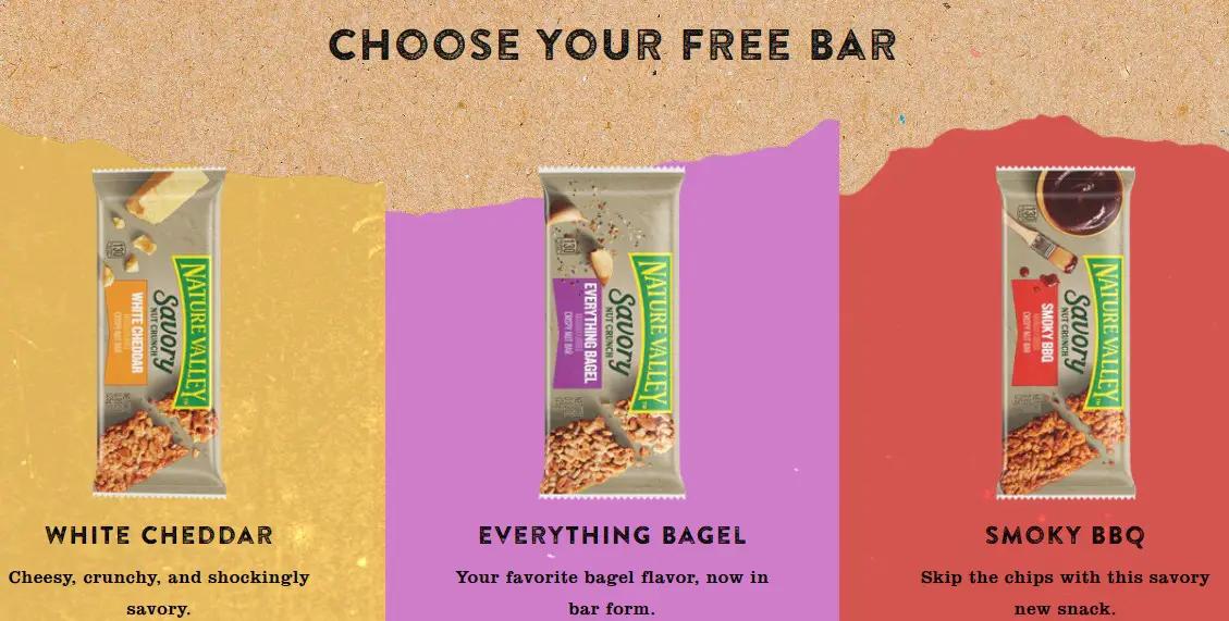 Free Nature Valley Savory Nut Crunch Bar!