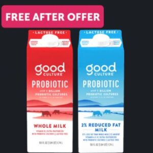 FREE Good Culture Probiotic Milk