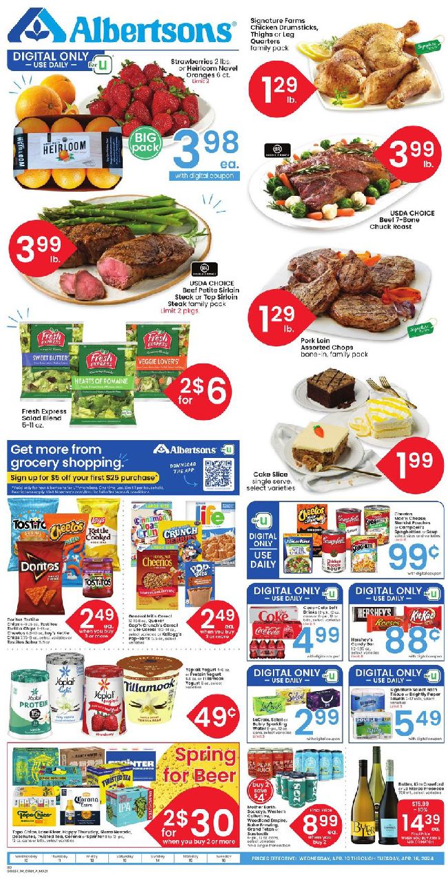 Albertsons Weekly Ad Preview 9_April_24 Page1