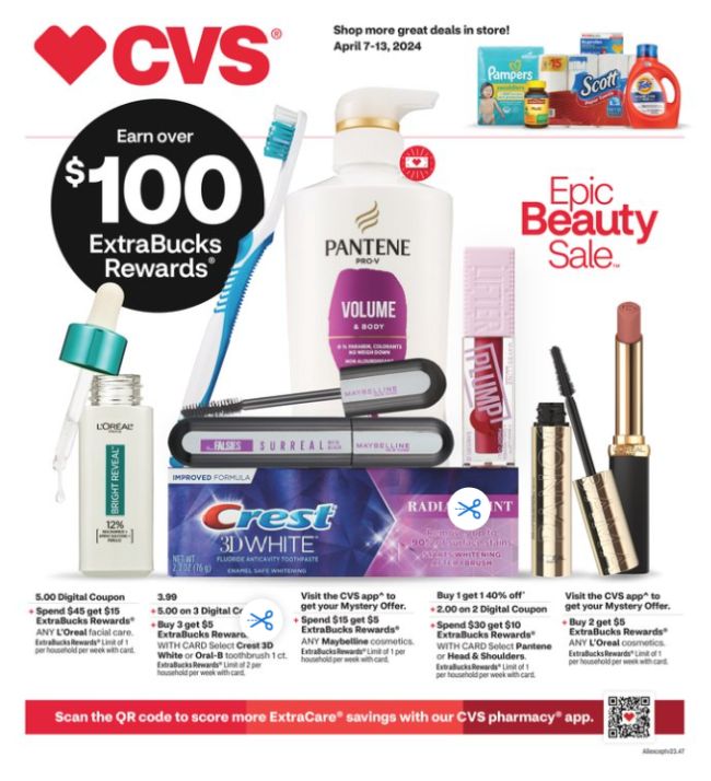 CVS Weekly Ad Preview 7th April Page 1