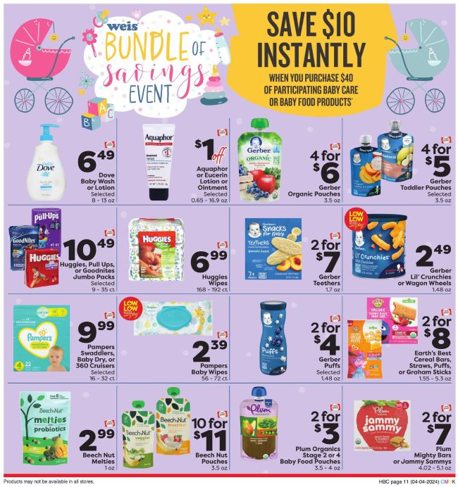 Weis Markets Monthly Ad Preview 4th April Page -11