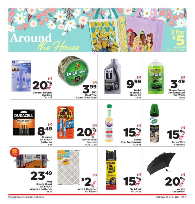 Weis Markets Monthly Ad Preview 4th April Page -15