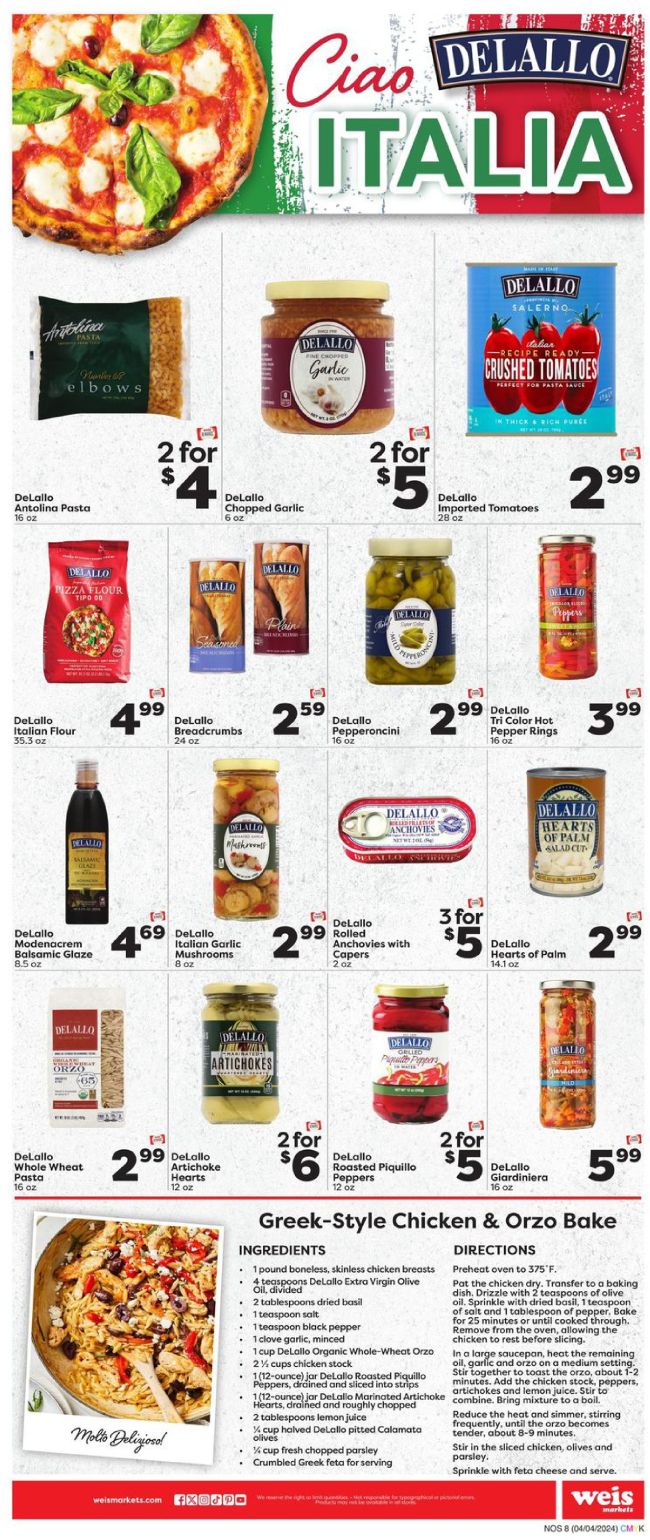 Weis Markets Natural & Organic Ad Preview 4th April Page -8