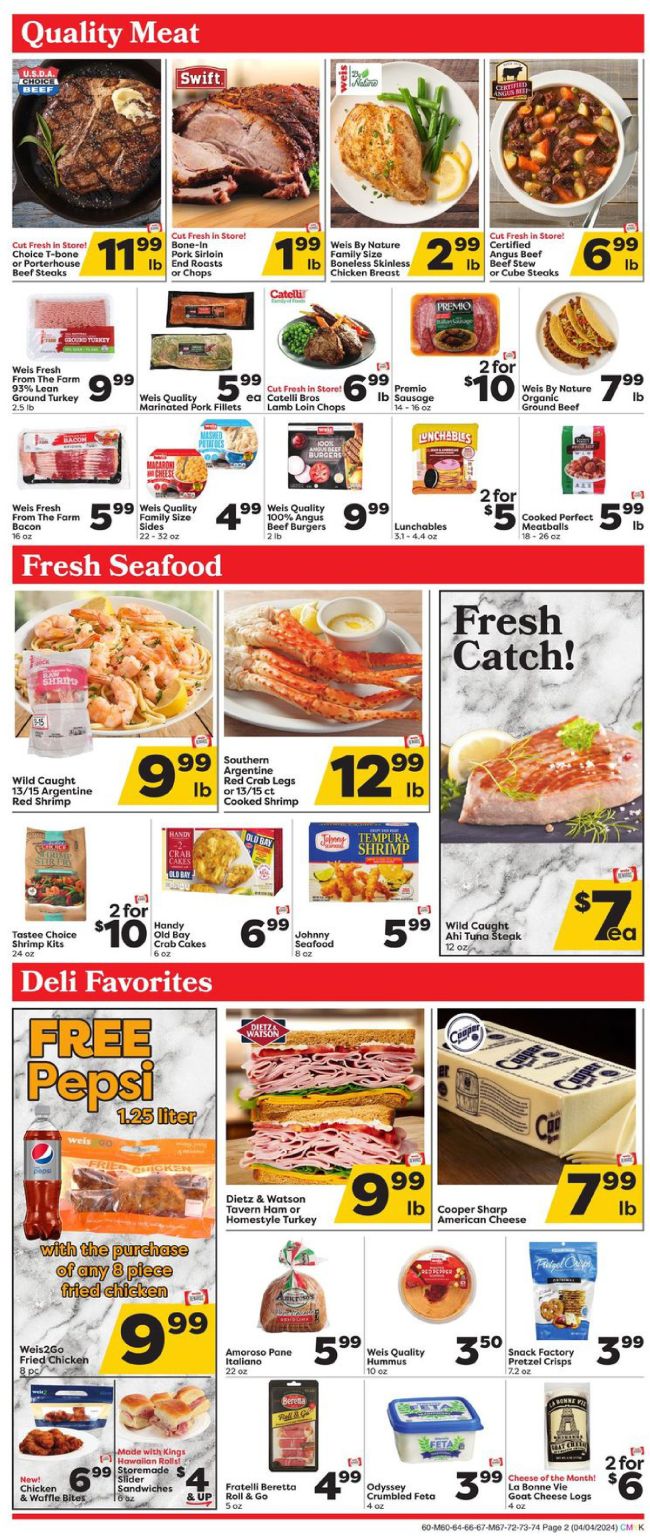 Weis Markets Weekly Ad Preview 4th April Page 3