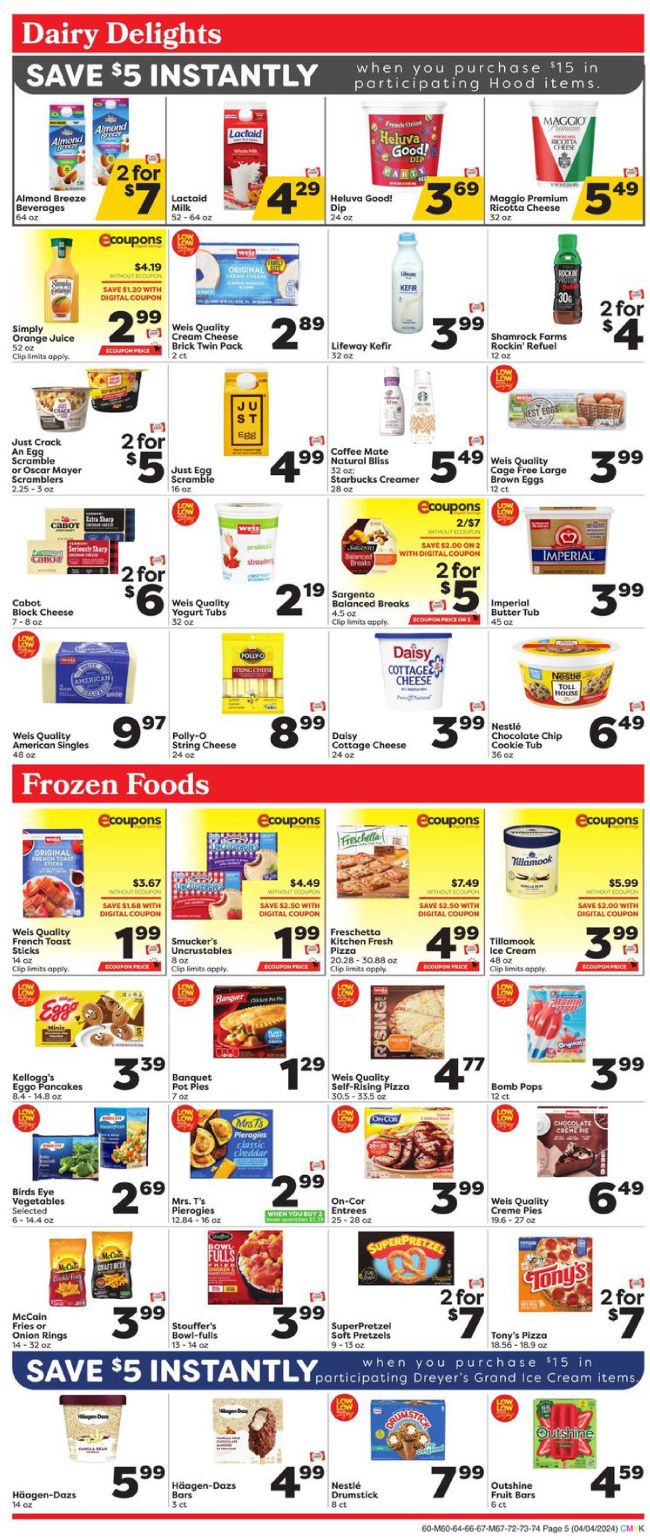 Weis Markets Weekly Ad Preview 4th April Page 6