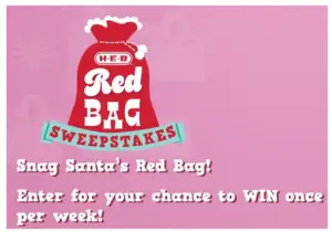 H-E-B Red Bag Holiday Sweepstakes