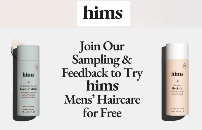 Free Hims Hair Care Products