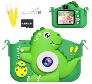 MindPal 1080P Dinosaur Kids Camera W32 GB SD Card