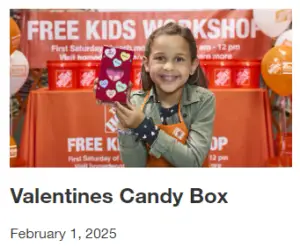Valentine candy box