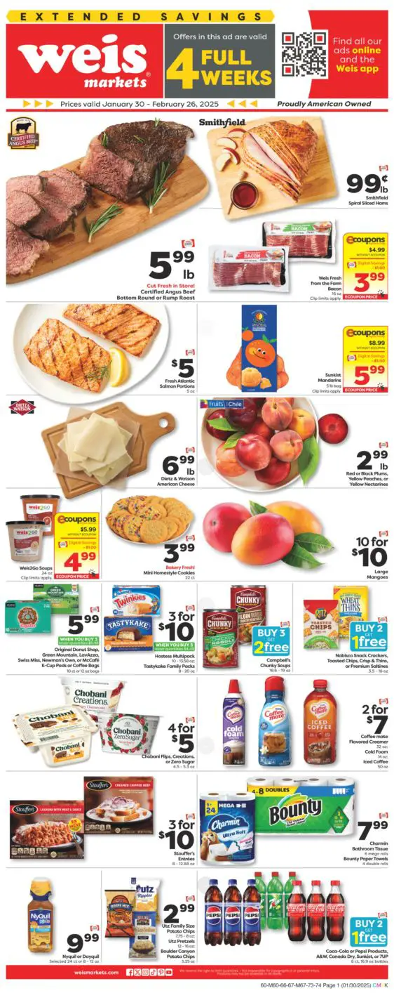 Weis Markets Ad Specials Preview 30 Jan 25 Page 1 Weis Markets Ad Specials Preview 30 Jan 25 Page 1