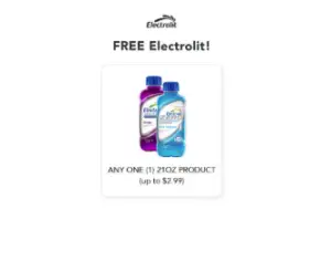 Free 21 oz. Bottle of Electrolit Electrolyte Beverage