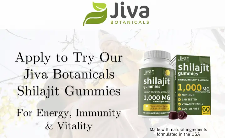 FREE Sample of Jiva Botanicals Shilajit Gummies
